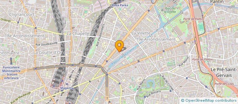 localisation de l'entreprise MAISON DU FILM à PARIS