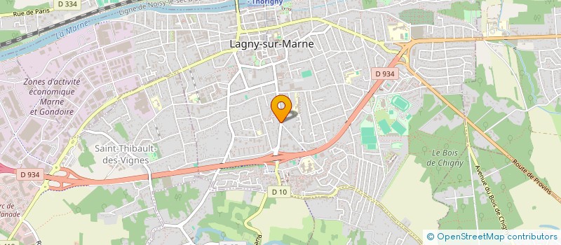 localisation de l'entreprise MAISON DU GOUT  LAGNY-SUR-MARNE