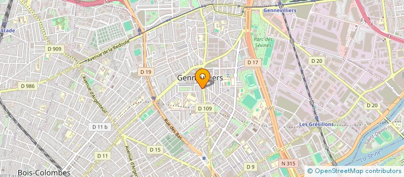 localisation de l'entreprise MAISON DU KEUR à GENNEVILLIERS