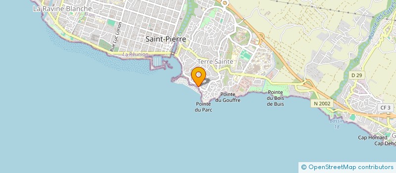 localisation de l'entreprise MAISON DU LAGON BLEU à SAINT-PIERRE