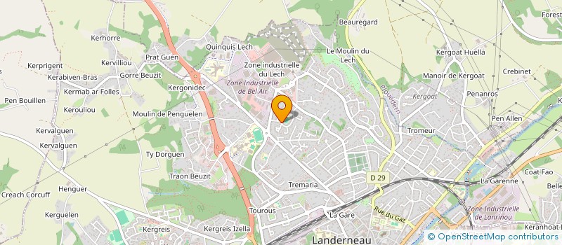 localisation de l'entreprise MAISON DU LIBRE à LANDERNEAU