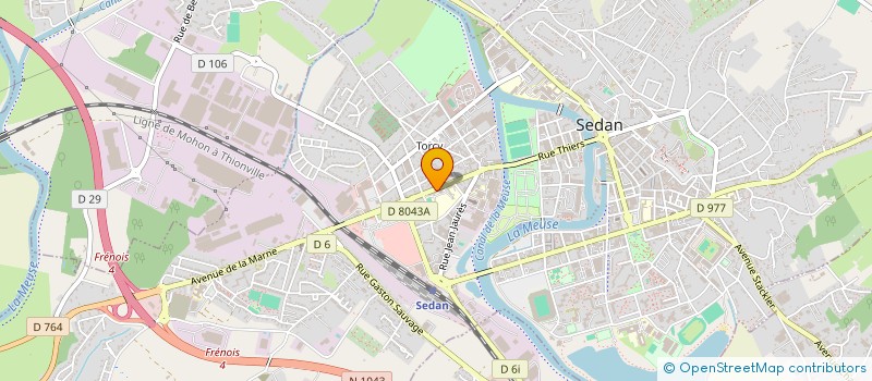 localisation de l'entreprise MAISON DU LYCEEN DU LYCEE MABILLON  SEDAN