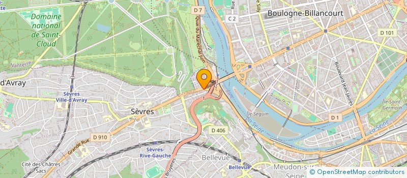 localisation de l'entreprise MAISON DU MEUBLE ET DE LA DECORATION à SEVRES