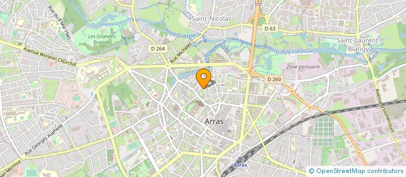 localisation de l'entreprise MAISON DU MONDE OUVRIER à ARRAS