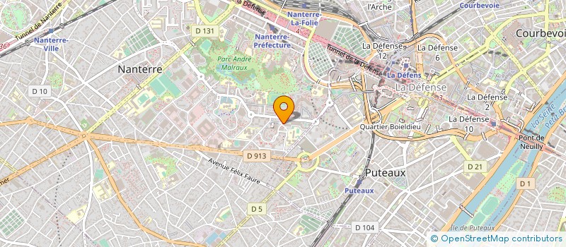 localisation de l'entreprise MAISON DU PAIN 92 à NANTERRE