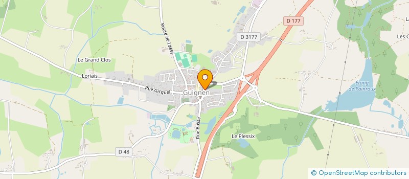 localisation de l'entreprise MAISON DU PAIN à GUIGNEN