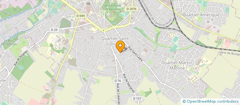 localisation de l'entreprise MAISON DU QUARTIER SAINT DRUON à CAMBRAI