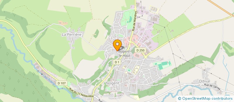 localisation de l'entreprise MAISON DU RELAIS  NOGENT