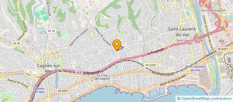 localisation de l'entreprise MAISON DU RIOU à CAGNES-SUR-MER
