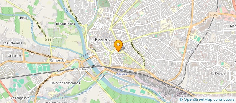 localisation de l'entreprise MAISON DU TERROIR D OC à BEZIERS
