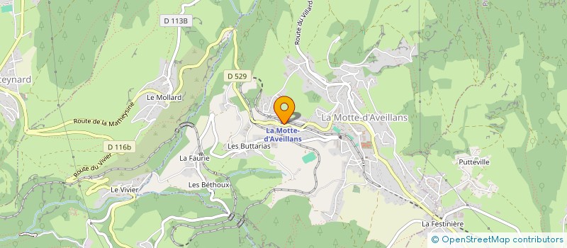 localisation de l'entreprise MAISON DU TOURISME  LA MOTTE-D'AVEILLANS