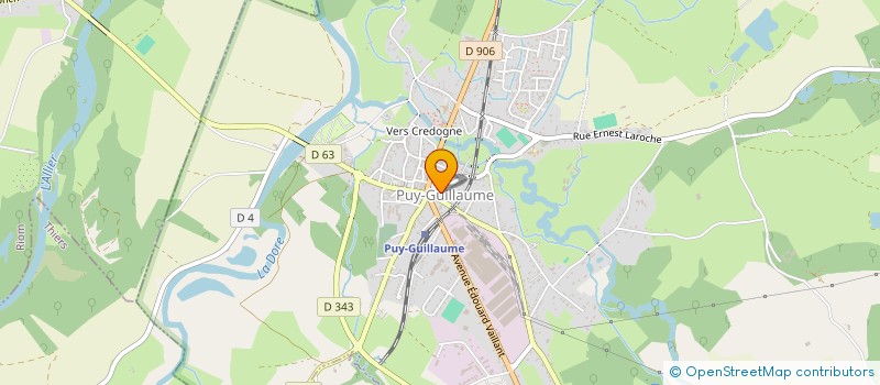 localisation de l'entreprise MAISON DU VERRE  PUY-GUILLAUME