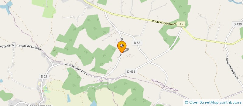 localisation de l'entreprise MAISON DUFREXE  SAINT-CRICQ-CHALOSSE