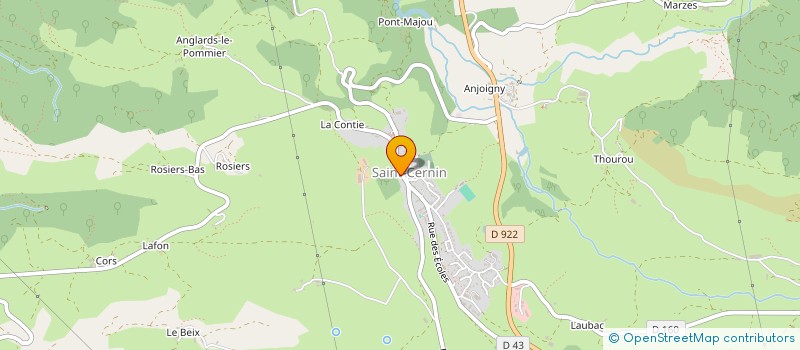 localisation de l'entreprise MAISON DUPONT à SAINT-CERNIN
