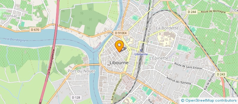 localisation de l'entreprise MAISON DURET à LIBOURNE
