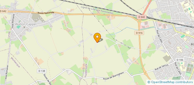 localisation de l'entreprise MAISON DUVER  HAZEBROUCK