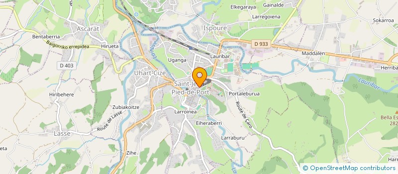 localisation de l'entreprise MAISON E.T. BERNAT  SAINT-JEAN-PIED-DE-PORT