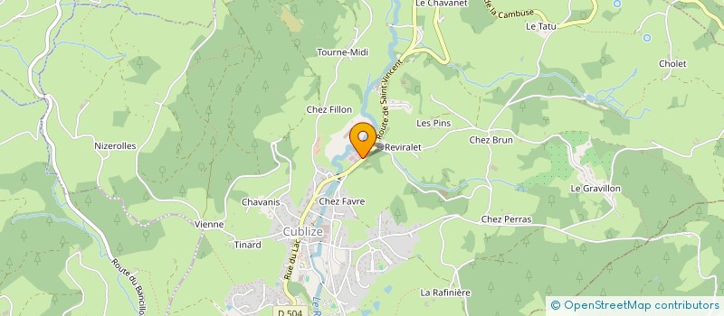localisation de l'entreprise MAISON EAU ET SOLEIL à CUBLIZE