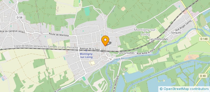 localisation de l'entreprise MAISON ELEVEN  MONTIGNY-SUR-LOING