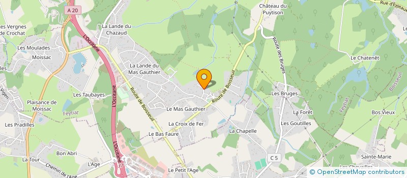localisation de l'entreprise MAISON ELEVEUR BOVINS LIMOUSINS à BOISSEUIL