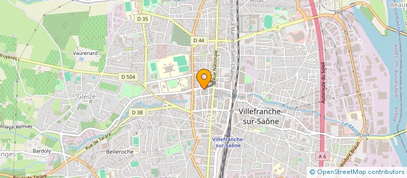 localisation de l'entreprise MAISON EMOTIONS  VILLEFRANCHE-SUR-SAONE