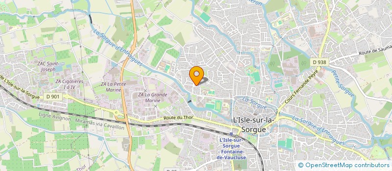localisation de l'entreprise MAISON EN CAMPAGNE à L'ISLE-SUR-LA-SORGUE