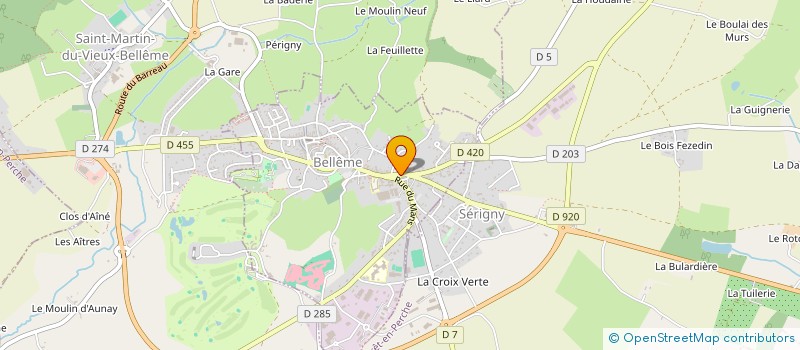 localisation de l'entreprise MAISON ESNAULT à BELLEME