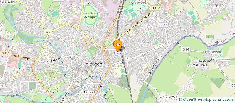 localisation de l'entreprise MAISON ESNIT à ALENCON