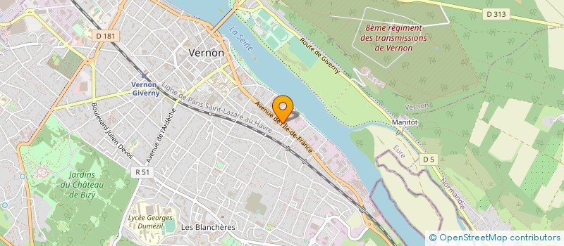 localisation de l'entreprise MAISON ESYBEL BOULANGERIE  VERNON