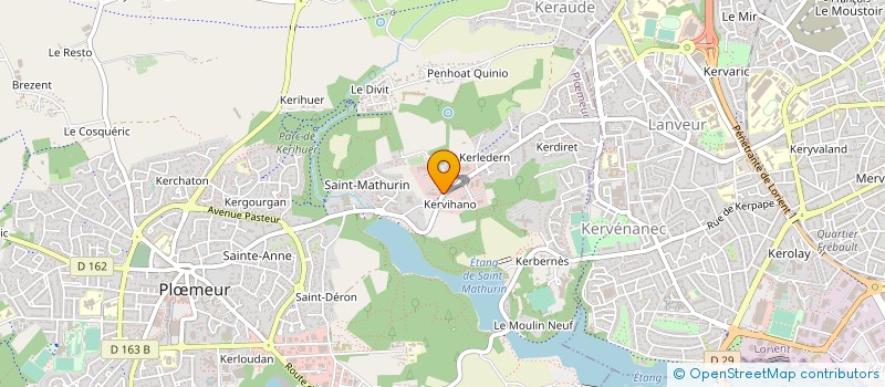 localisation de l'entreprise MAISON ET JARDIN à PLOEMEUR