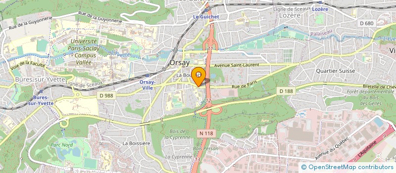 localisation de l'entreprise MAISON ET NATURE à ORSAY
