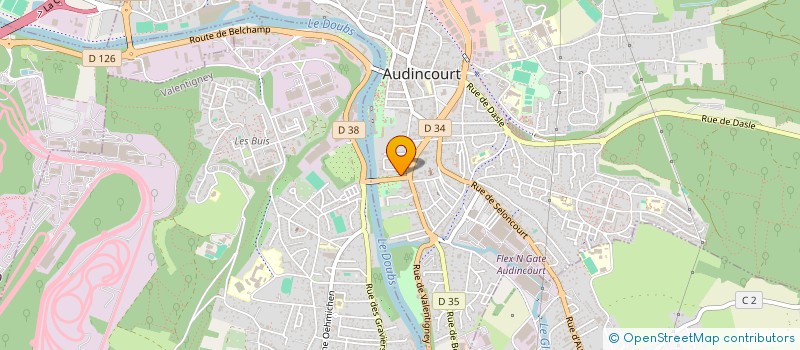 localisation de l'entreprise MAISON ETECH à AUDINCOURT