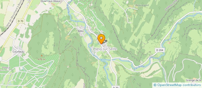localisation de l'entreprise MAISON ETHEREA à NEVY-SUR-SEILLE