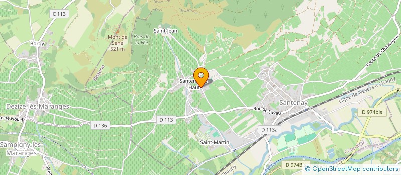 localisation de l'entreprise MAISON EVENSTAD à SANTENAY