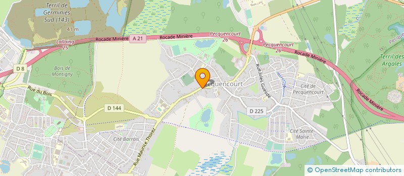 localisation de l'entreprise MAISON EVO à PECQUENCOURT