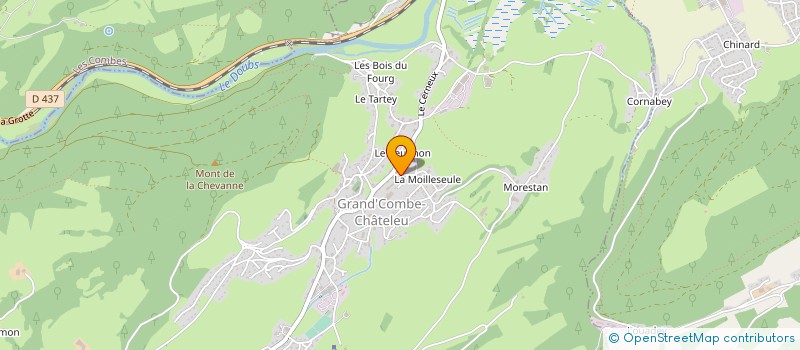 localisation de l'entreprise MAISON FAIVRE  GRAND'COMBE-CHATELEU