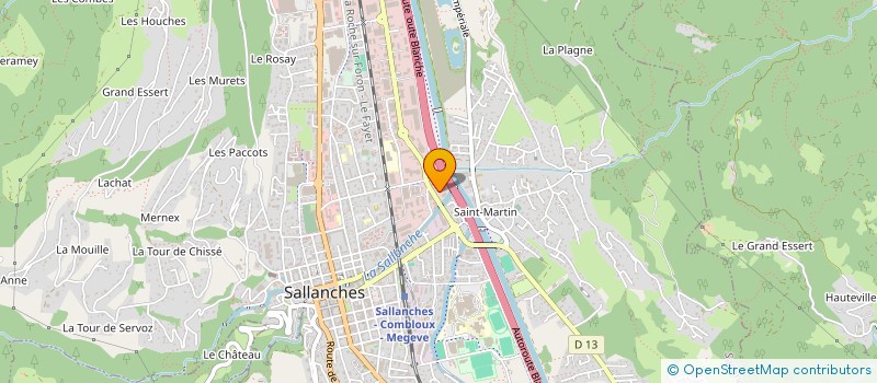 localisation de l'entreprise MAISON FAMILIAL EDUCAT ORIENTAT MTBLANC  SALLANCHES