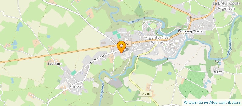 localisation de l'entreprise MAISON FAMILIALE APPRENT RURAL  ARGENTONNAY