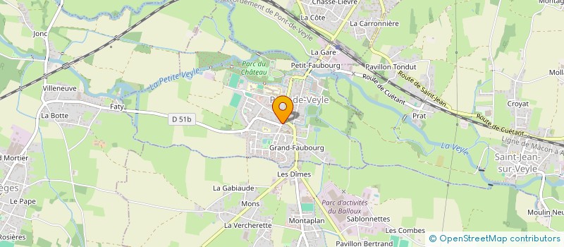 localisation de l'entreprise MAISON FAMILIALE DE VACANCES  PONT-DE-VEYLE