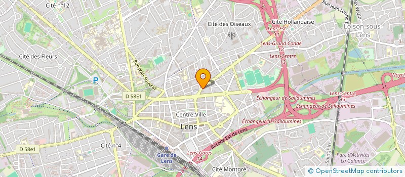 localisation de l'entreprise MAISON FAMILIALE DU SPORT ET DE LA SANTE DE LENS  GRENAY