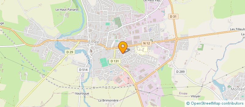 localisation de l'entreprise MAISON FAMILIALE EDUCATION ORIENTATION  SAINT-DENIS-DE-GASTINES