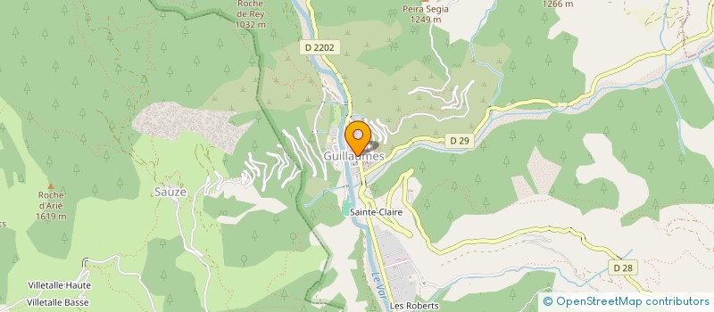 localisation de l'entreprise MAISON FAMILIALE ET RURALE D'EDUCATION ET D'ORIENTATION DE GUILLAUMES-VALBERG  GUILLAUMES