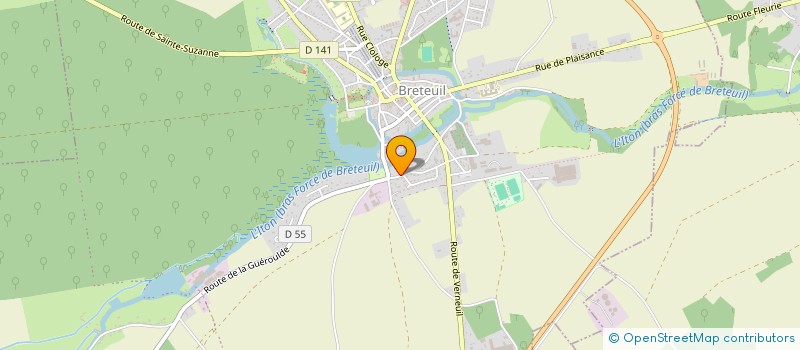 localisation de l'entreprise MAISON FAMILIALE LES TERRASSES à BRETEUIL