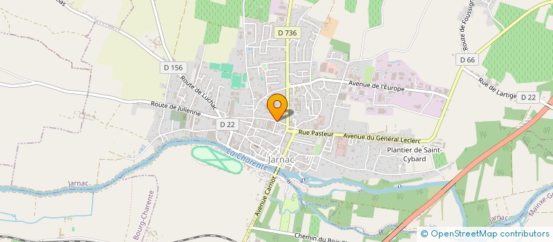 localisation de l'entreprise MAISON FAMILIALE RURALE à JARNAC
