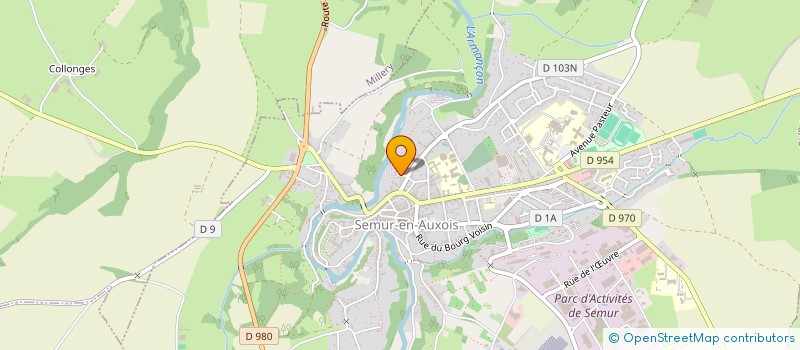 localisation de l'entreprise MAISON FAMILIALE RURALE  SEMUR-EN-AUXOIS