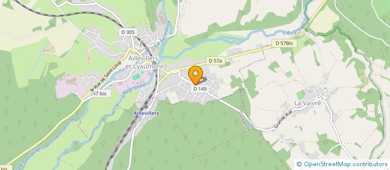 localisation de l'entreprise MAISON FAMILIALE RURALE  AILLEVILLERS-ET-LYAUMONT