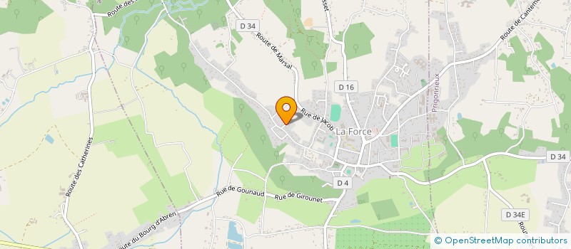 localisation de l'entreprise MAISON FAMILIALE RURALE à LA FORCE