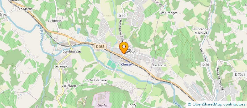 localisation de l'entreprise MAISON FAMILIALE RURALE CHESSY à CHESSY