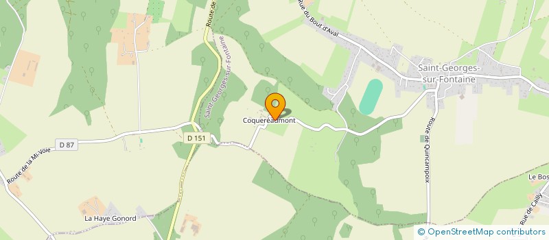 localisation de l'entreprise MAISON FAMILIALE RURALE D EDUCATION ET D ORIENTATION COQUERE  SAINT-GEORGES-SUR-FONTAINE