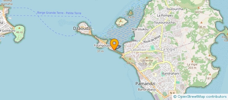 localisation de l'entreprise MAISON FAMILIALE RURALE D'EDUCATION ET D'ORIENTATION DE PETITE-TERRE à DZAOUDZI